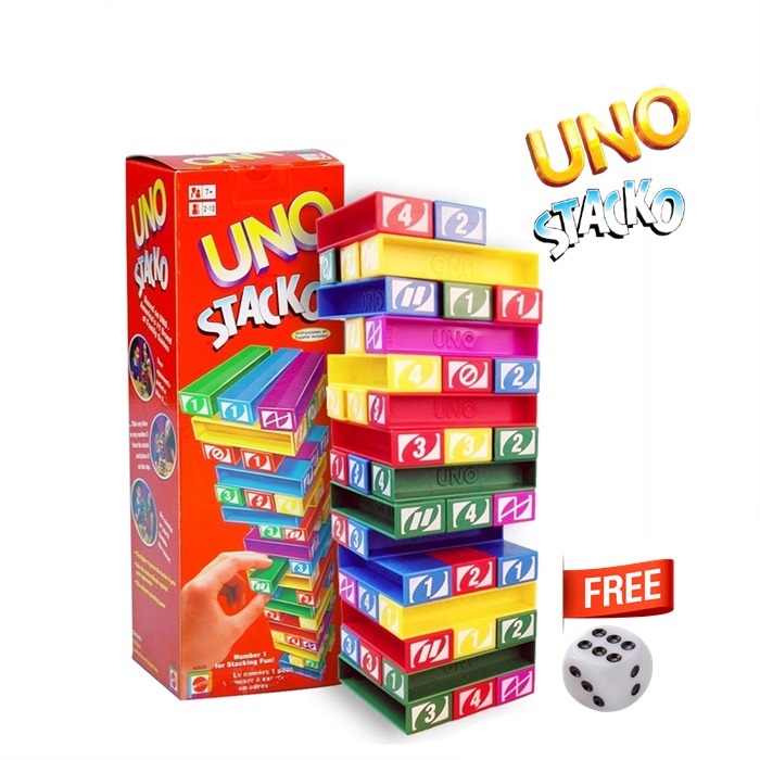 Buy Uno Stacko Stacking Jenga Game Stacking Block Game Toys